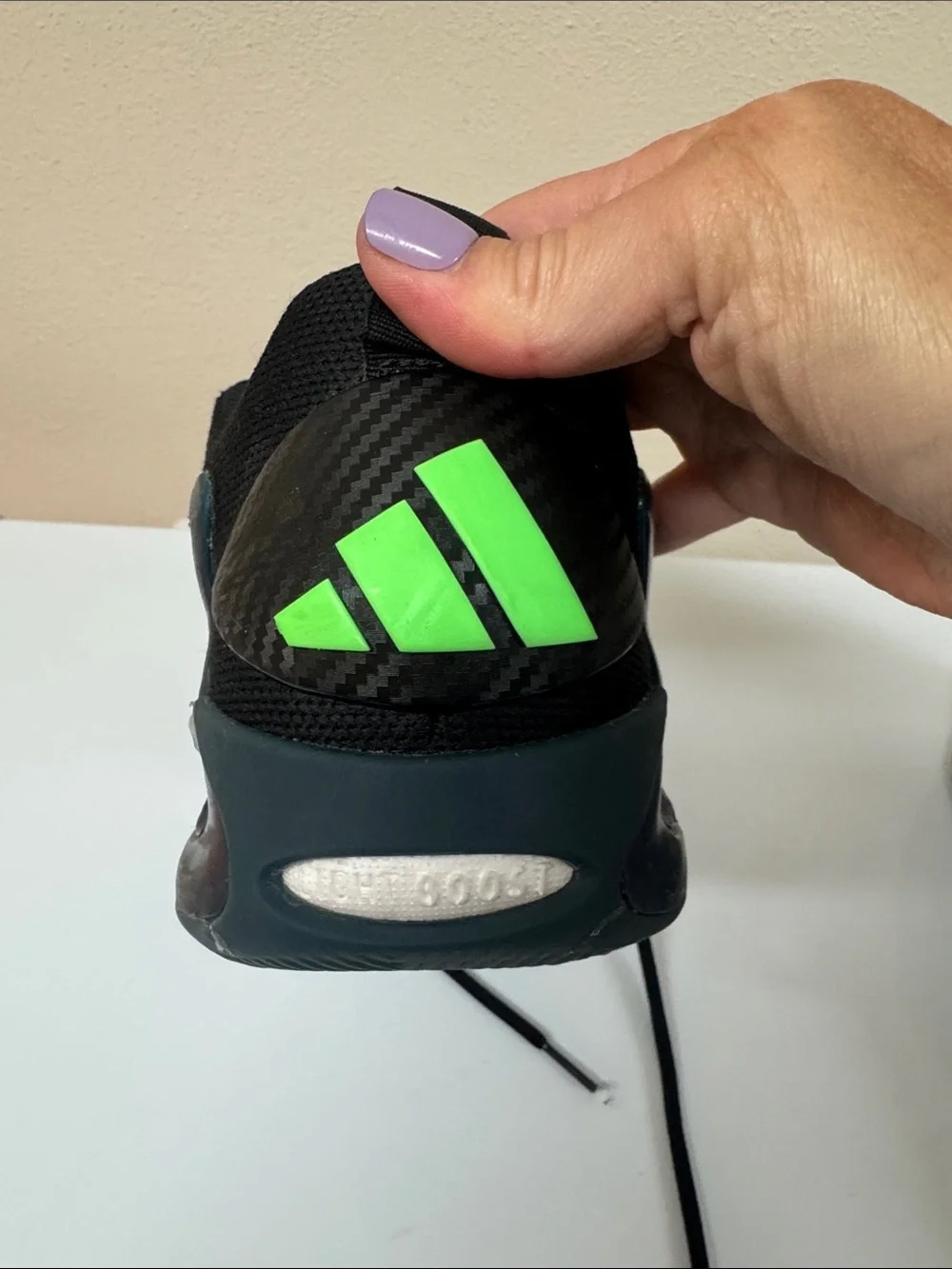 Adidas Men's Athletic Volleyball Sneakers in Black and Teal